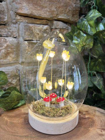 LED Flower & Mushroom Bell Light