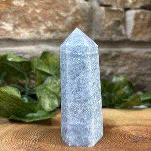 Blue Calcite Crystal Point 9cm
