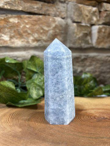 Blue Calcite Crystal Point 9cm