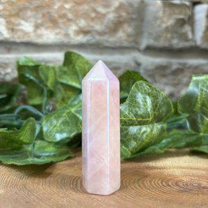 Rose Aura Crystal Point 6cm