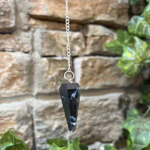 Black Sardonyx Crystal Pendulum