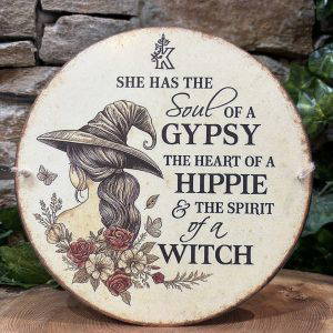 Gypsy Hippie Witch Metal Sign