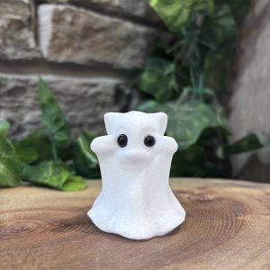 Snow Quartz Crystal Ghost Cat