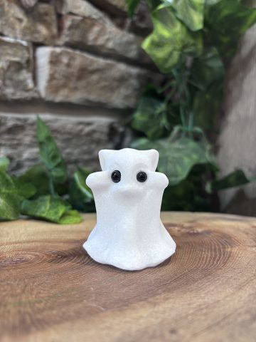 Snow Quartz Crystal Ghost Cat