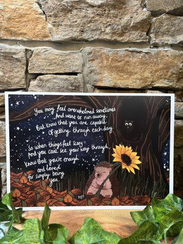 Fox Under Moon Print Overwhelm