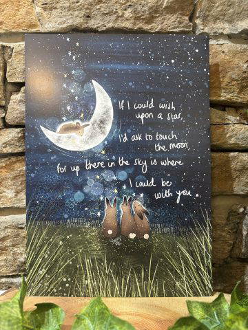 Fox Under Moon Print With You In The Sky