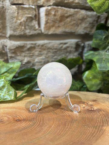 Rose Aura Quartz Crystal Sphere 4cm