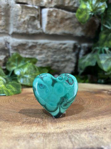 Malachite Crystal Heart 4cm