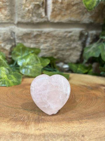 Rose Quartz Crystal Heart 4cm