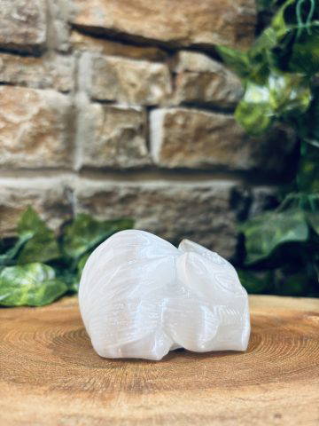 Selenite Crystal 9 Tail Fox