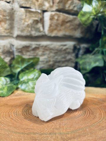 Selenite Crystal 9 Tail Fox - Image 2