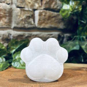 Selenite Crystal Paw Print