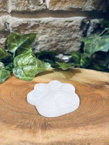 Selenite Crystal Paw Print - Image 2