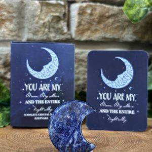 Sodalite Crystal Moon Keepsake