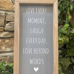Live Laugh Love Wooden Sign