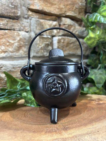 Cast Iron Black Cauldron 12cm - Image 2
