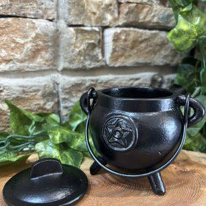 Cast Iron Black Cauldron 12cm