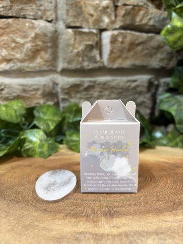 Crystal Worry Stone Clear Quartz