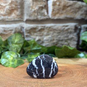 Zebra Agate Crystal Worry Stone