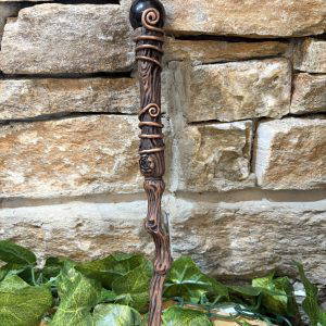 Obsidian Crystal Wand