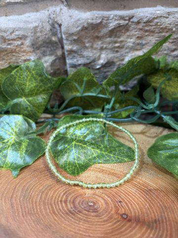 Peridot Crystal Faceted Bracelet