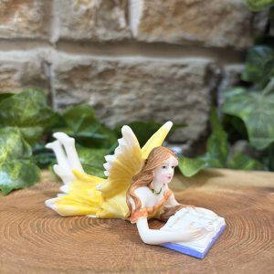 Reading Fairy Figurine Yellow