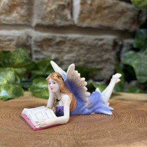 Reading Fairy Figurine Purple