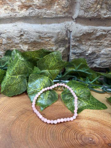 Rose Quartz Faceted Crystal Bracelet
