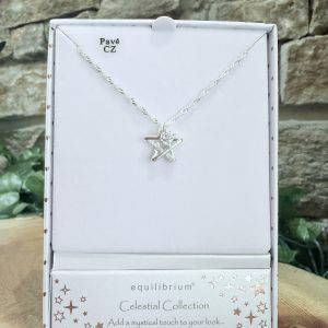Celestial Sparkling Pentagram Necklace