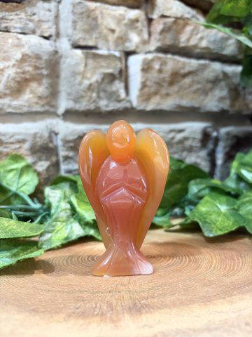 Carnelian Crystal Angel 8cm