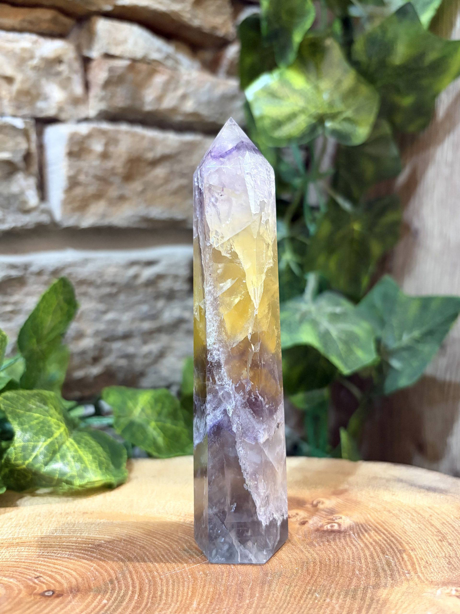 Fluorite Crystal Point 4.5”