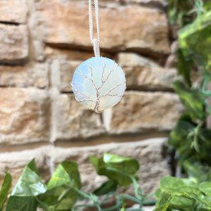Opalite Crystal Tree Of Life Necklace