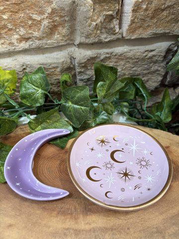 Celestial Moon Stacking Trinket Dishes
