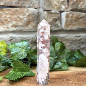 Flower Agate Crystal Point 9.5cm
