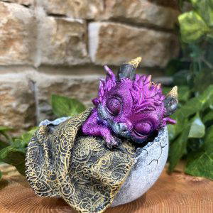 Shellbound Sleeping Baby Dragon Ornament