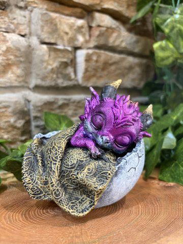 Shellbound Sleeping Baby Dragon Ornament