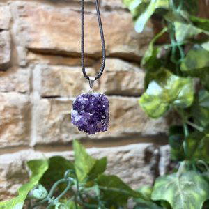 Amethyst Cluster Crystal Necklace