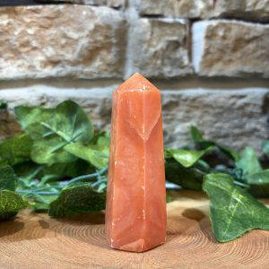Orange Calcite Crystal Point 9cm