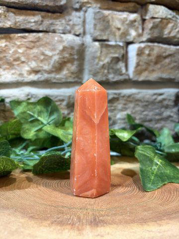 Orange Calcite Crystal Point 9cm