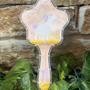Glitter Unicorn Hair Brush Yellow