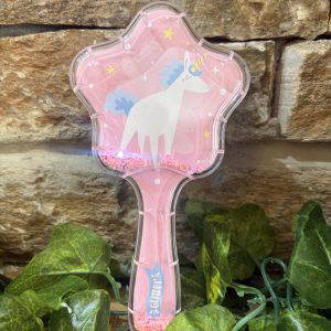 Glitter Unicorn Hair Brush Pink
