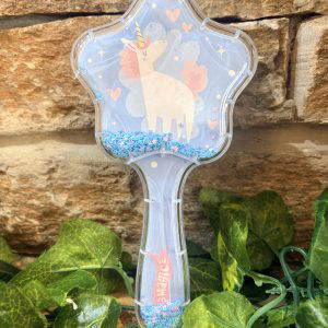 Glitter Unicorn Hair Brush Blue