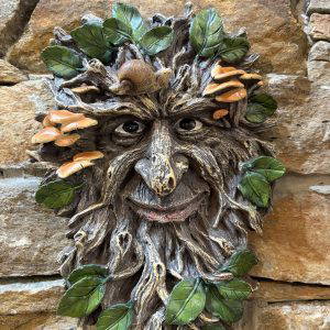 Green Man Wall Plaque Larix